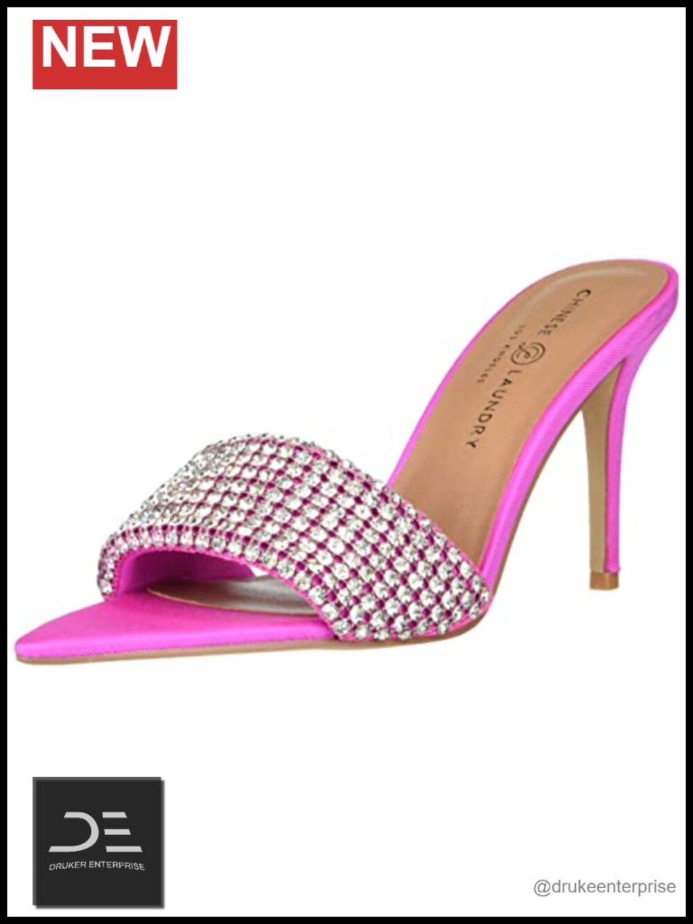 Women's Stiletto Heel Pointed Toe Rhinestone Pump